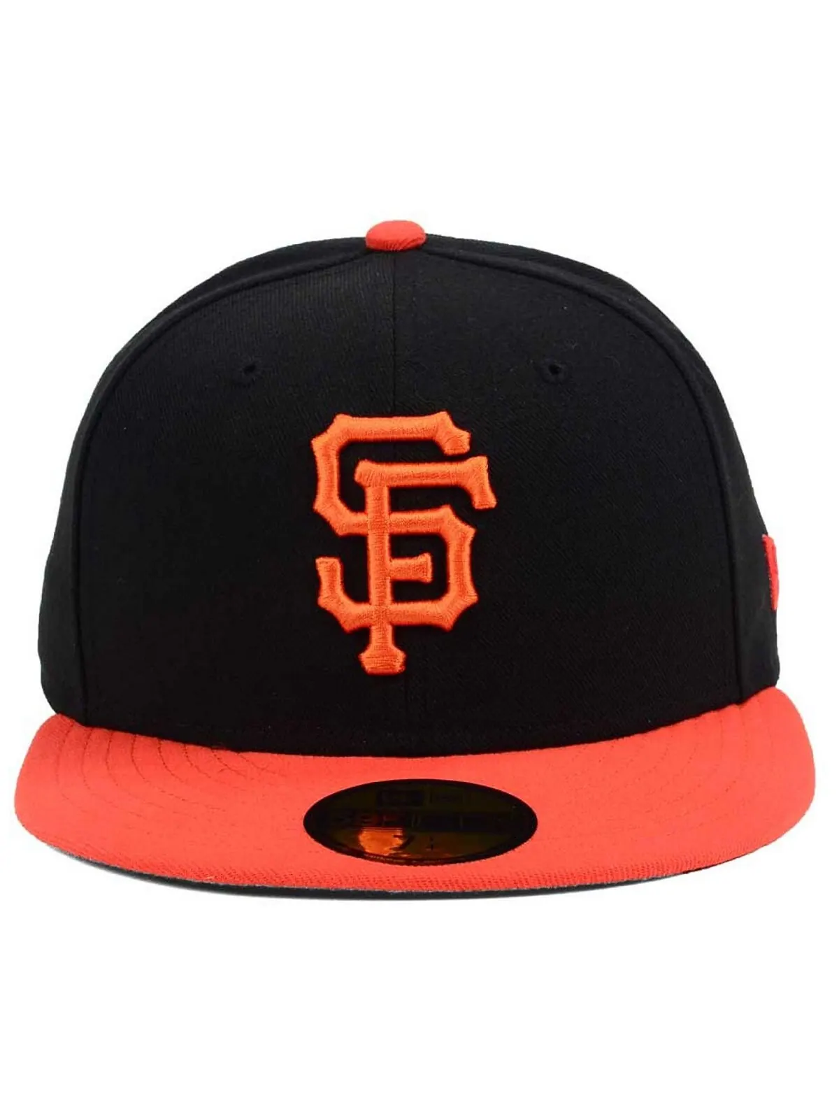 Кепка приталенного кроя San Francisco Giants Authentic Collection 59FIFTY New Era — изображение 2 из 6, черный/оранжевый