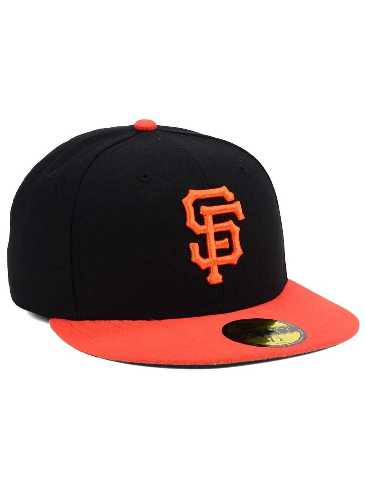 Кепка приталенного кроя San Francisco Giants Authentic Collection 59FIFTY New Era — изображение 3 из 6, черный/оранжевый