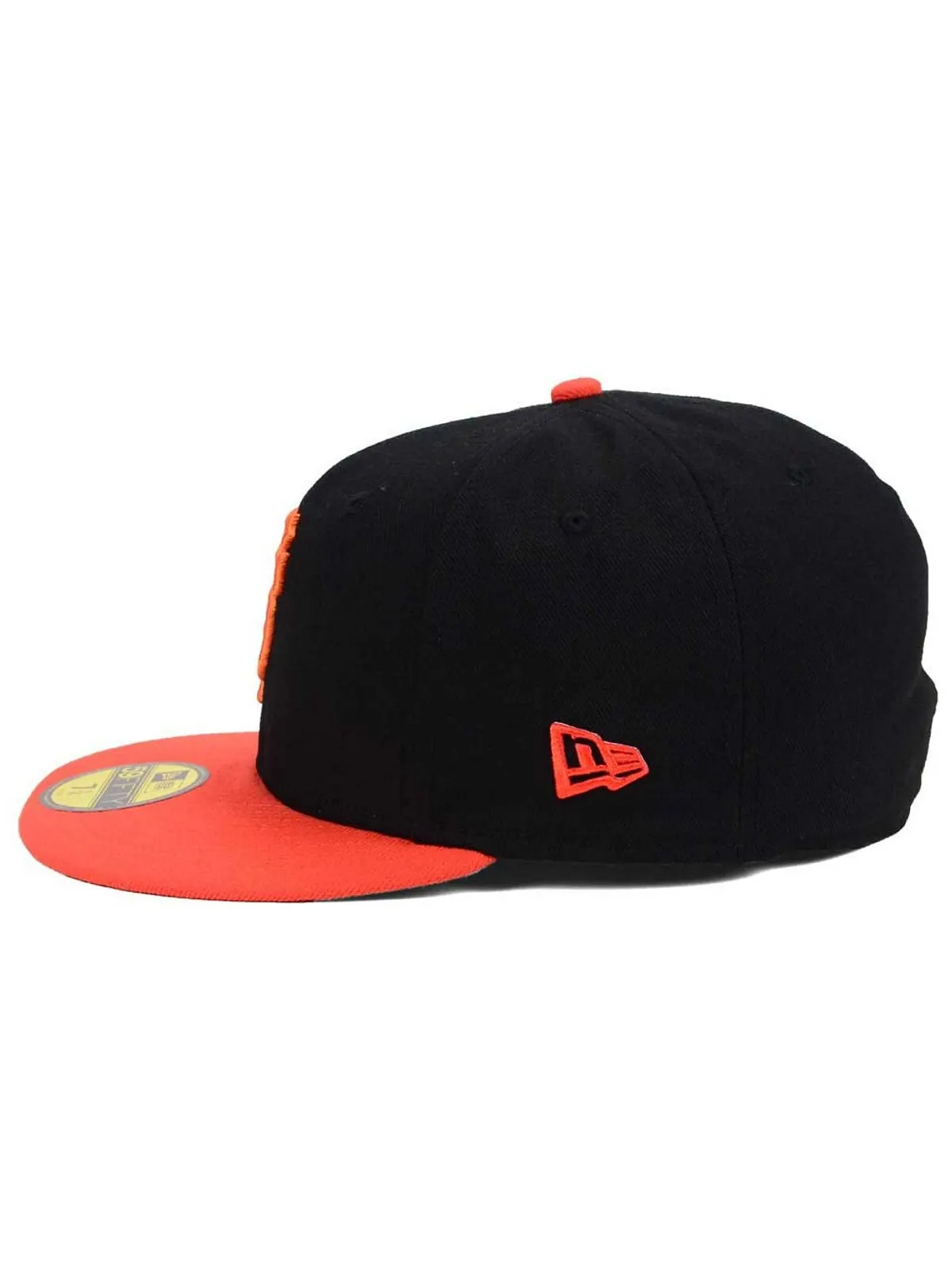 Кепка приталенного кроя San Francisco Giants Authentic Collection 59FIFTY New Era — изображение 5 из 6, черный/оранжевый