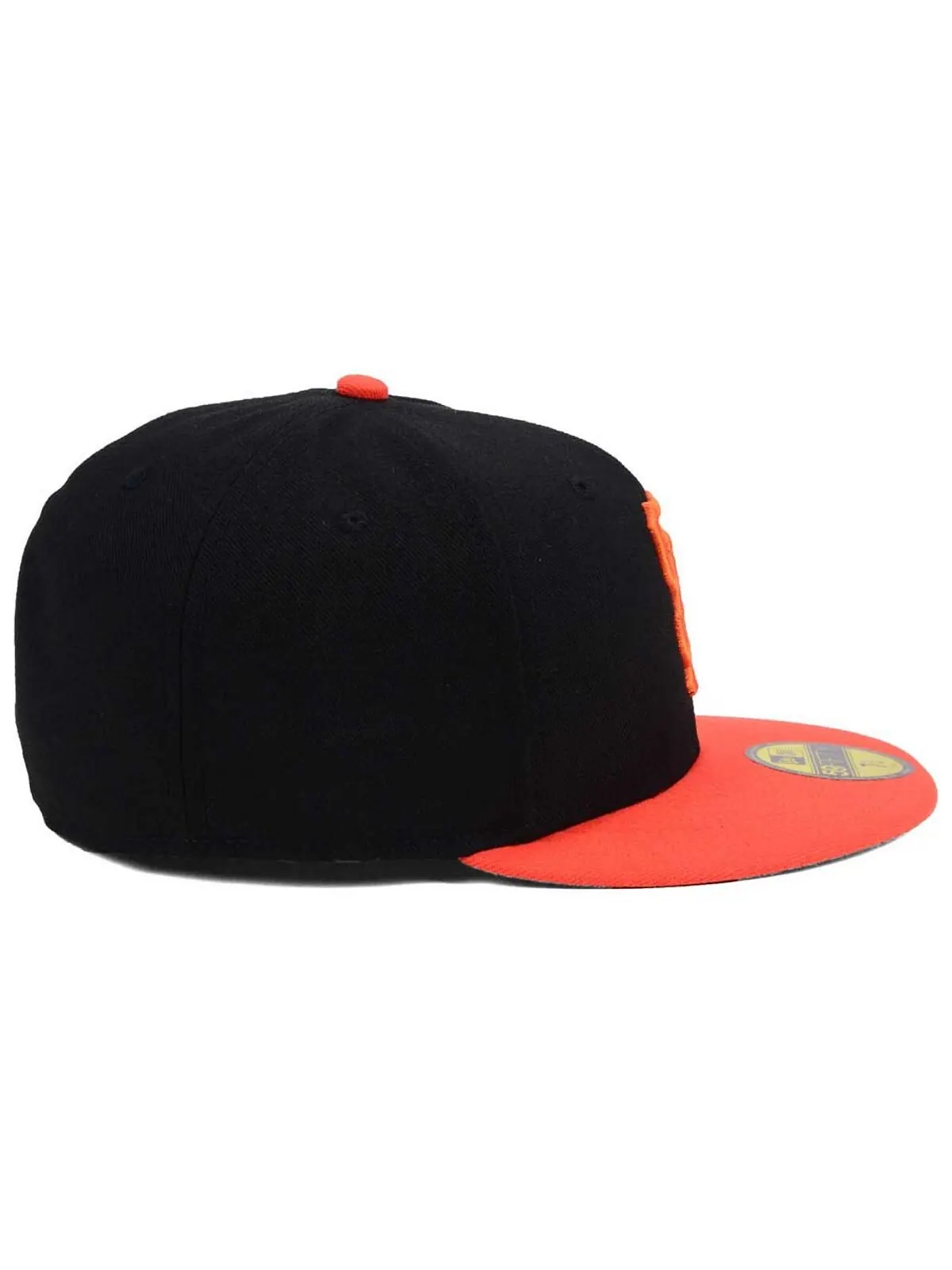 Кепка приталенного кроя San Francisco Giants Authentic Collection 59FIFTY New Era — изображение 6 из 6, черный/оранжевый