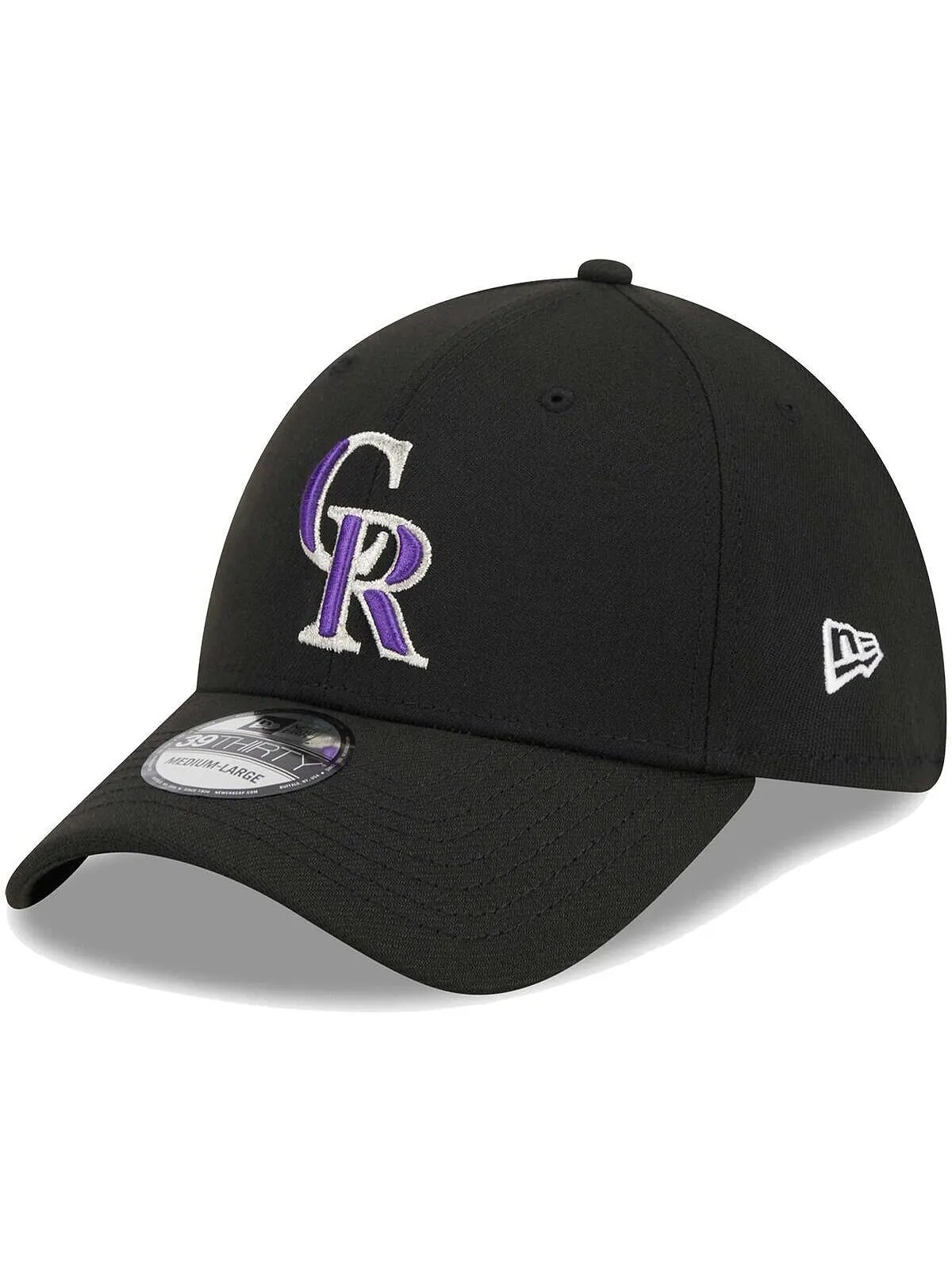Мужская черная гибкая кепка с логотипом Colorado Rockies 39THIRTY New Era