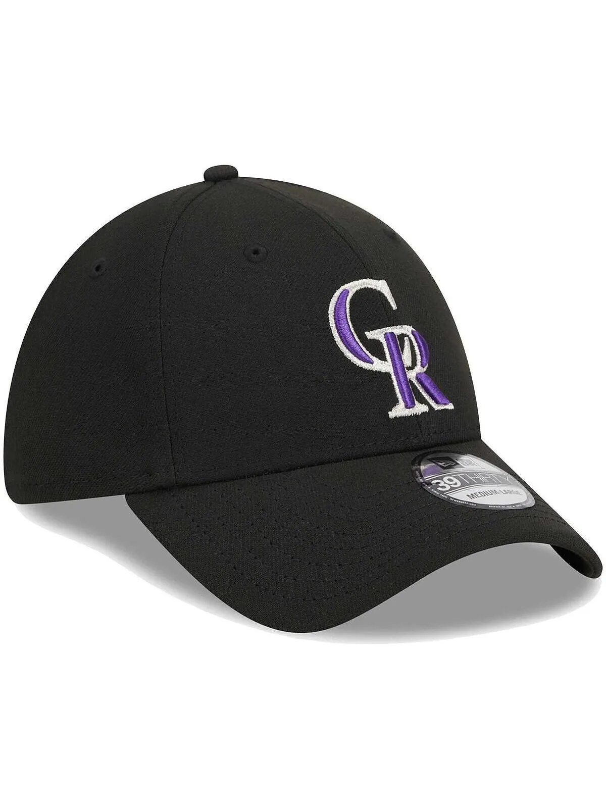 Мужская черная гибкая кепка с логотипом Colorado Rockies 39THIRTY New Era — изображение 3 из 4, черный