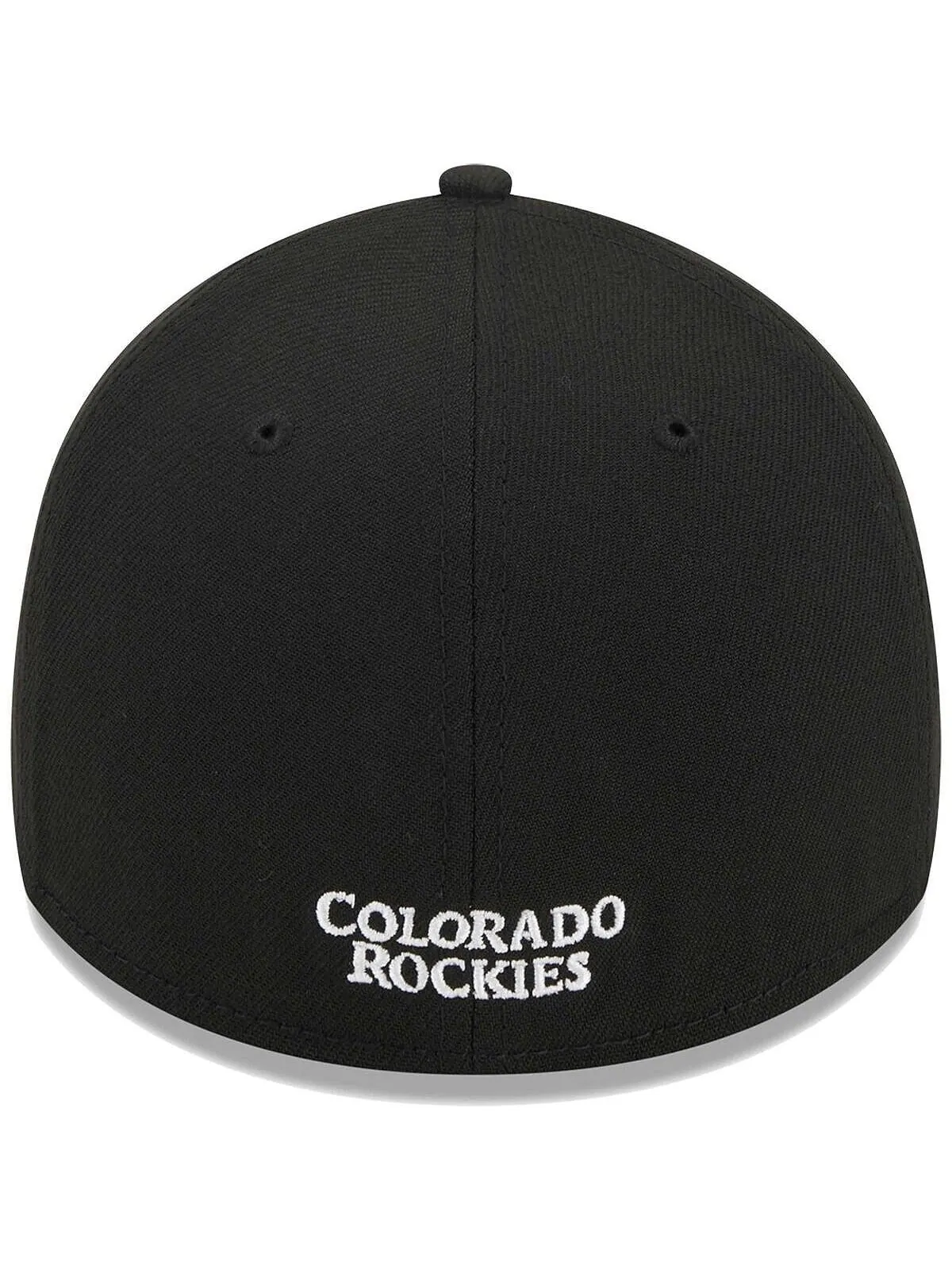 Мужская черная гибкая кепка с логотипом Colorado Rockies 39THIRTY New Era — изображение 4 из 4, черный