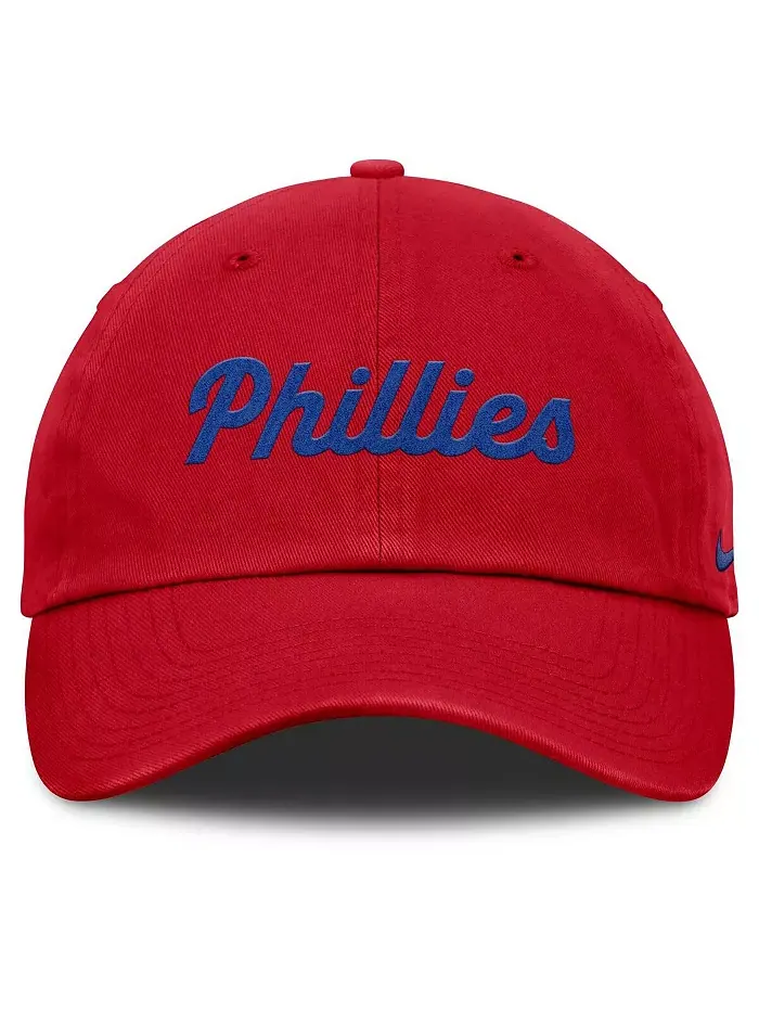 Женская регулируемая бейсболка Philadelphia Phillies Club красного цвета Nike — изображение 2 из 4