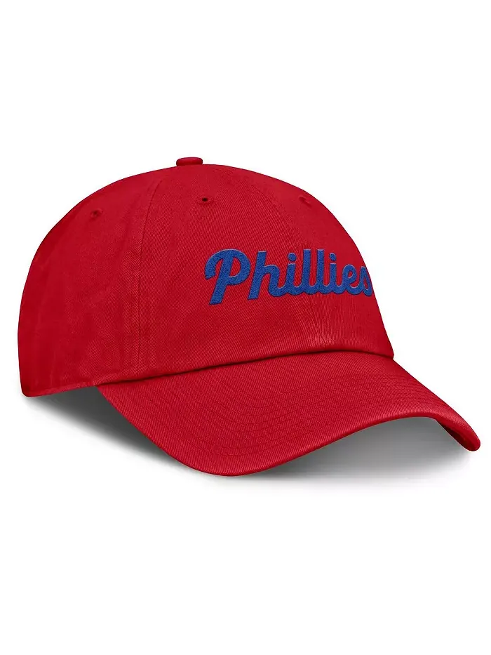 Женская регулируемая бейсболка Philadelphia Phillies Club красного цвета Nike — изображение 3 из 4