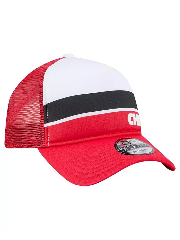 Детская шапка Kansas City Chiefs Sport Night Color Block 9FORTY A-Frame Trucker с регулируемой — изображение 4 из 5