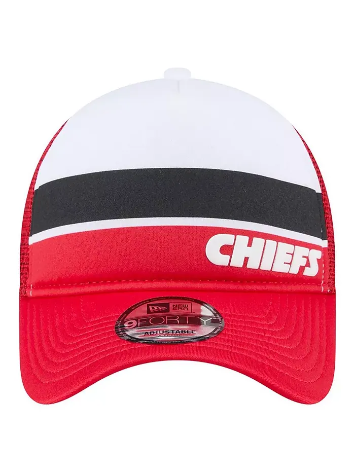 Детская шапка Kansas City Chiefs Sport Night Color Block 9FORTY A-Frame Trucker с регулируемой — изображение 5 из 5