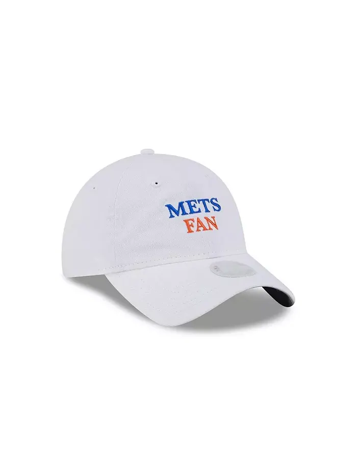Женская белая кепка болельщика команды New York Mets 9TWENTY с регулируемой длиной New Era — изображение 4 из 5
