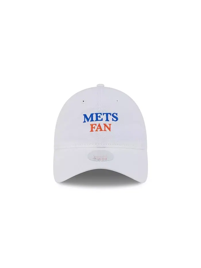 Женская белая кепка болельщика команды New York Mets 9TWENTY с регулируемой длиной New Era — изображение 5 из 5