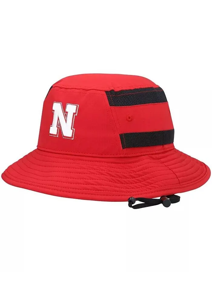 Мужская панама Scarlet Nebraska Huskers 2021 Sideline AEROREADY Adidas
