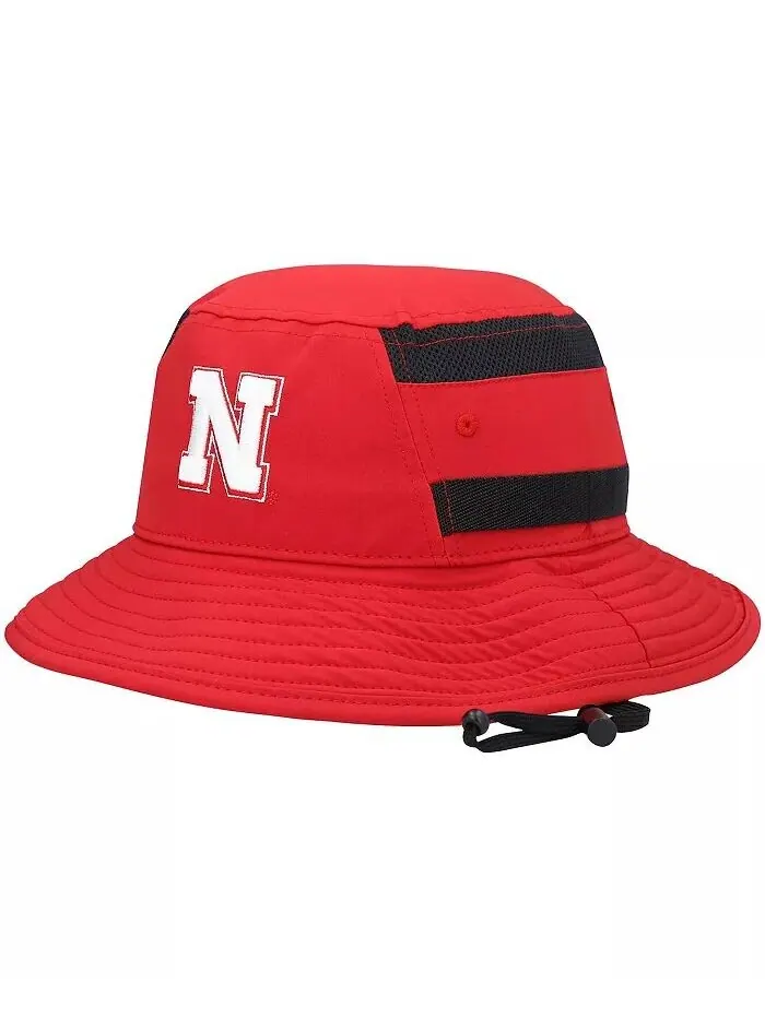 Мужская панама Scarlet Nebraska Huskers 2021 Sideline AEROREADY Adidas — изображение 2 из 3