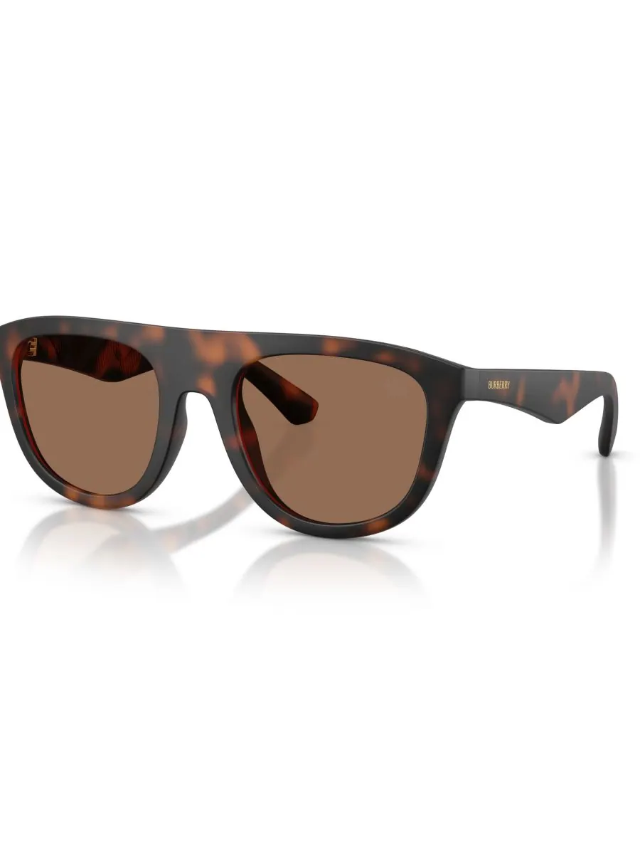 Мужские солнцезащитные очки большого размера, BE4459U Burberry, Matte Dark Havana