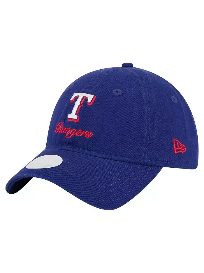 Женская регулируемая бейсболка Royal Texas Rangers Preppy Team 9TWENTY New Era