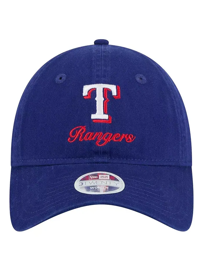 Женская регулируемая бейсболка Royal Texas Rangers Preppy Team 9TWENTY New Era — изображение 2 из 4