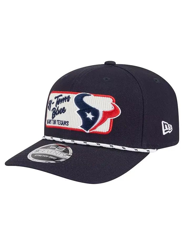 Мужская темно-синяя кепка Houston Texans Chant 9SEVENTY Stretch-Snap New Era