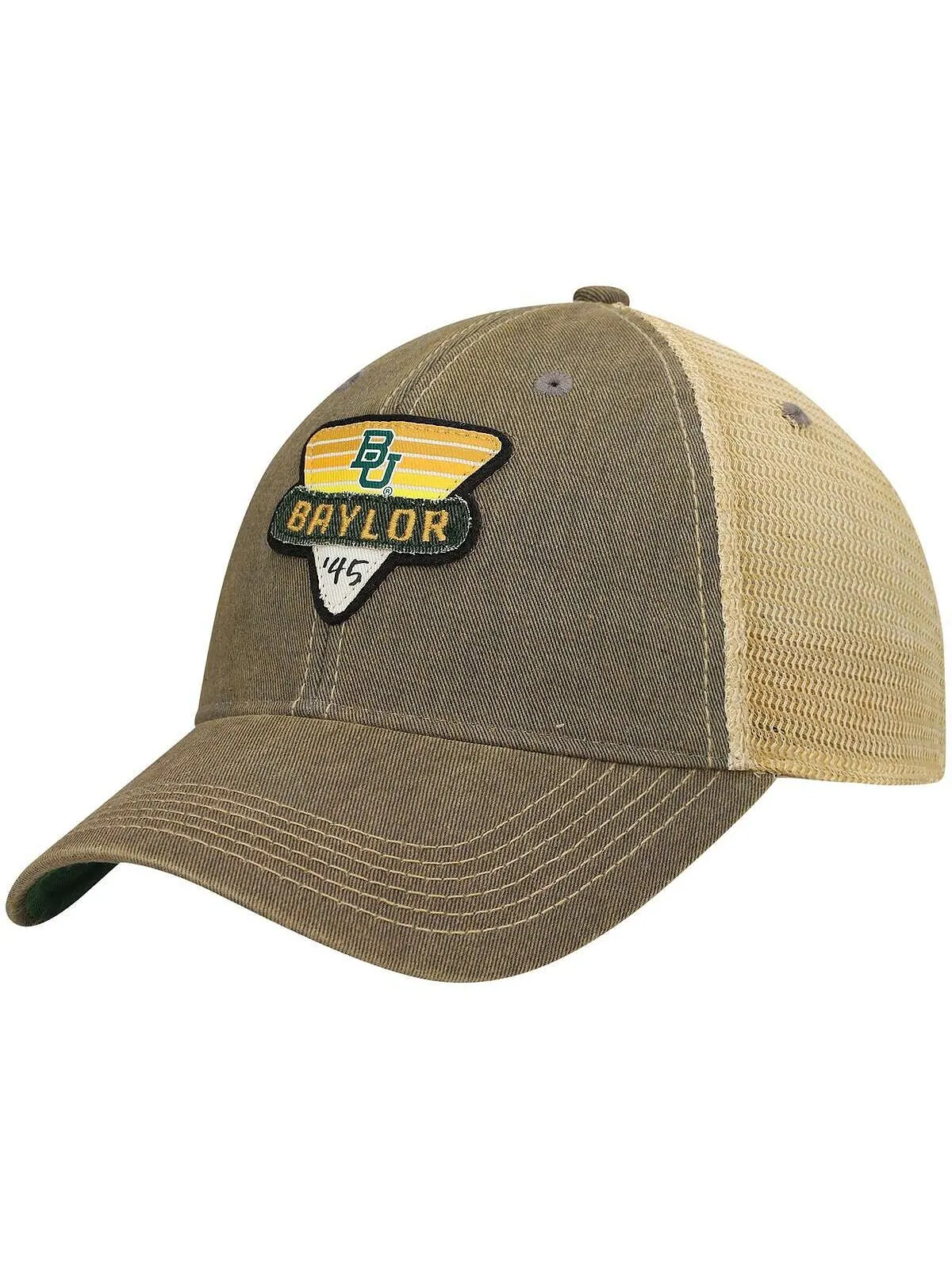Мужская серая кепка Baylor Bears Legacy Point Old Favorite Trucker Snapback Legacy Athletic — изображение 2 из 5, серый