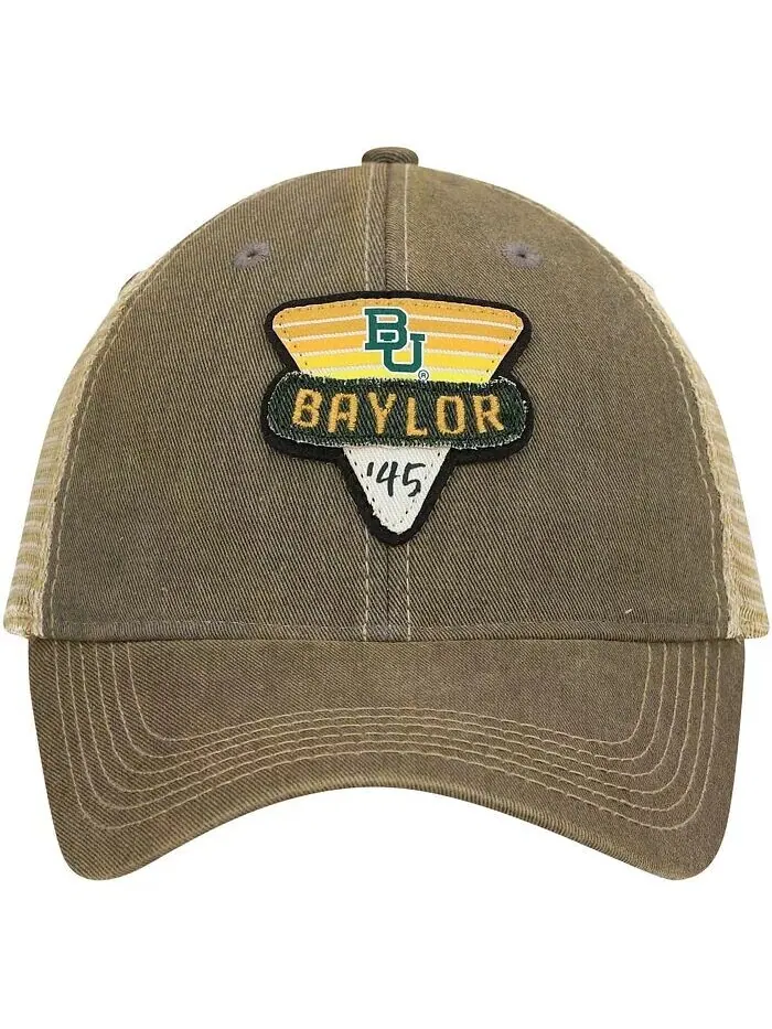 Мужская серая кепка Baylor Bears Legacy Point Old Favorite Trucker Snapback Legacy Athletic — изображение 3 из 5