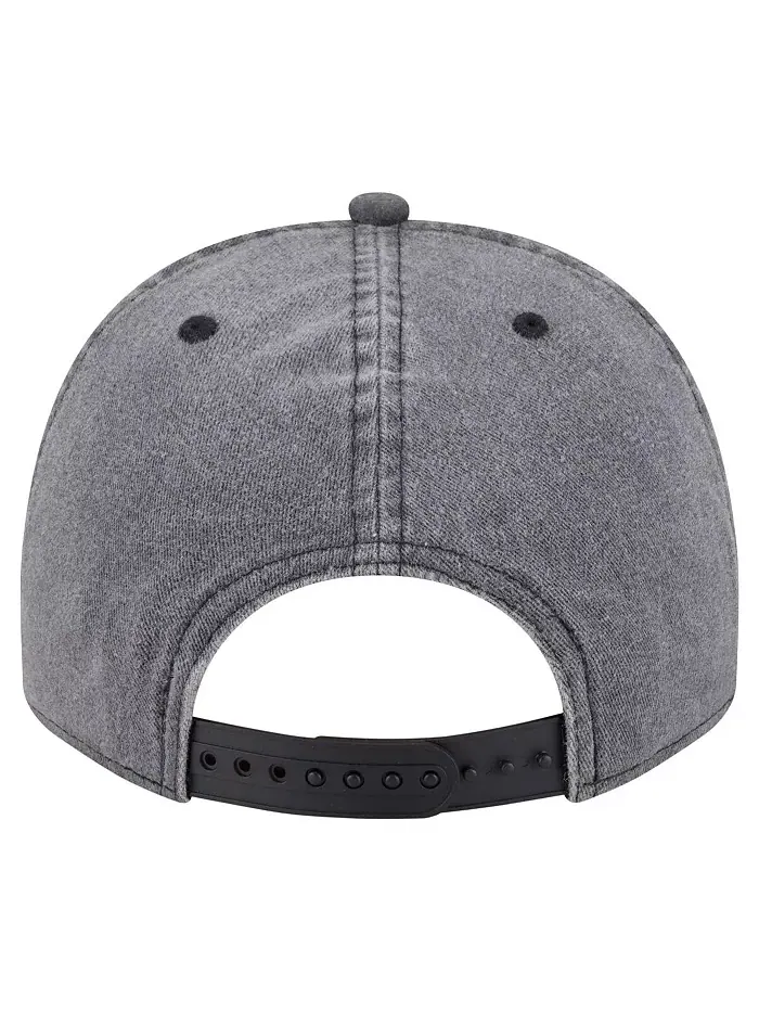 Мужская черная кепка Detroit Lions Throwback Washed A-Frame 9FIFTY Snapback New Era — изображение 2 из 4