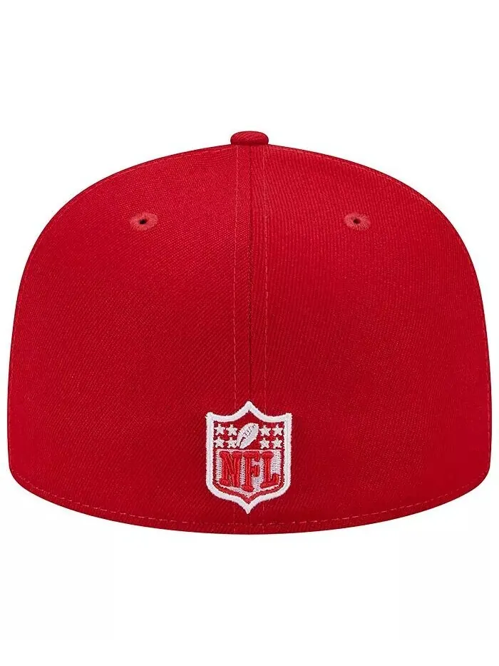 Мужская шляпа Scarlet Buffalo Bills 1998 Hawaii Pro Bowl с основной нашивкой 59FIFTY New Era — изображение 4 из 4