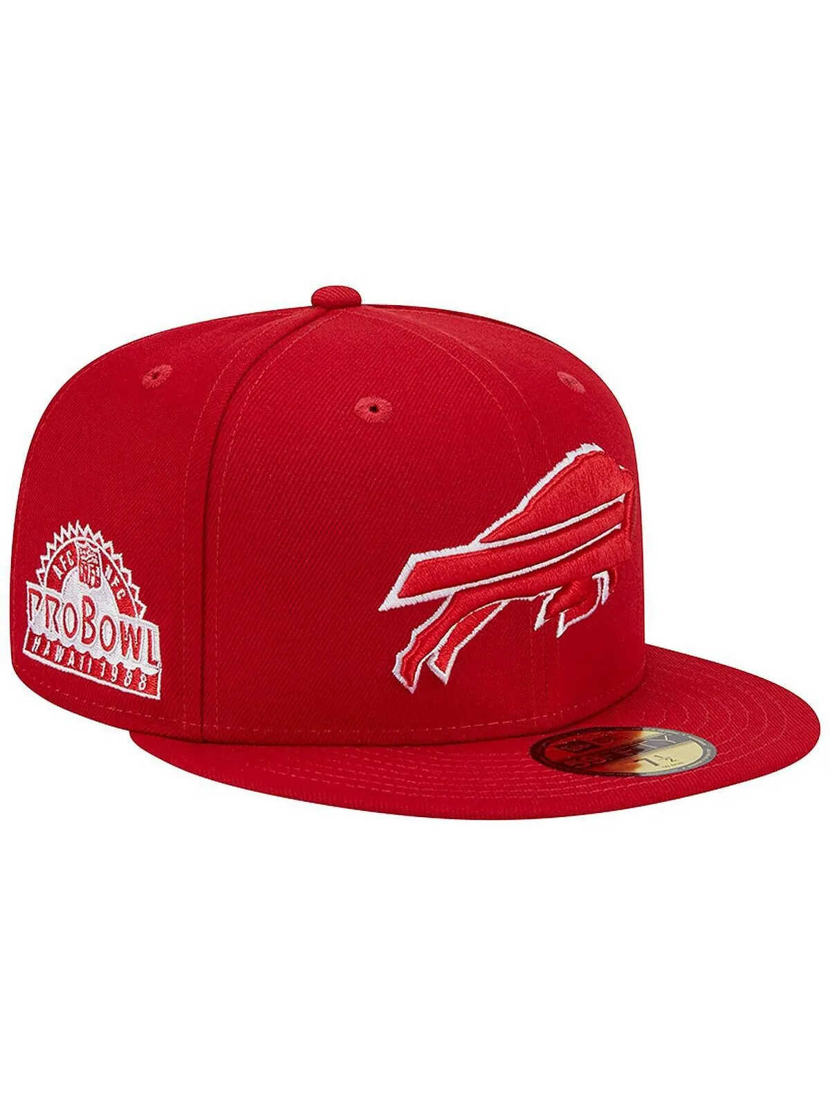 Мужская шляпа Scarlet Buffalo Bills 1998 Hawaii Pro Bowl с основной нашивкой 59FIFTY. New Era