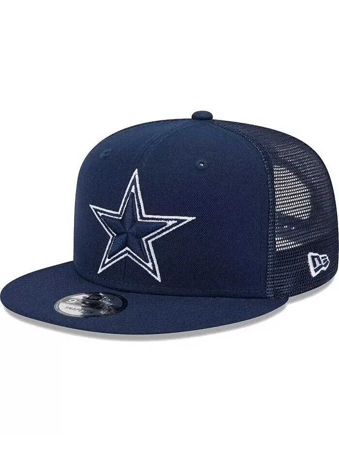 Мужская темно-синяя бейсболка Dallas Cowboys Main Trucker 9FIFTY Snapback New Era — изображение 2 из 5