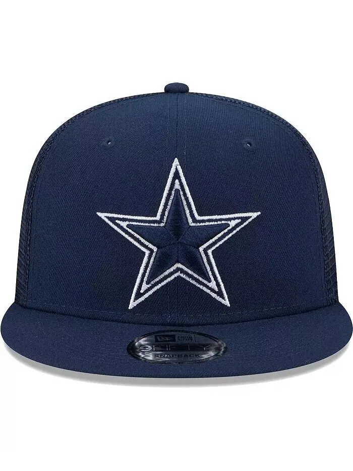 Мужская темно-синяя бейсболка Dallas Cowboys Main Trucker 9FIFTY Snapback New Era — изображение 3 из 5