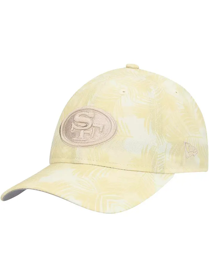 Женская кремовая регулируемая кепка San Francisco 49ers Frond 9TWENTY New Era