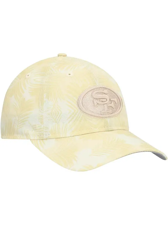 Женская кремовая регулируемая кепка San Francisco 49ers Frond 9TWENTY New Era — изображение 4 из 5