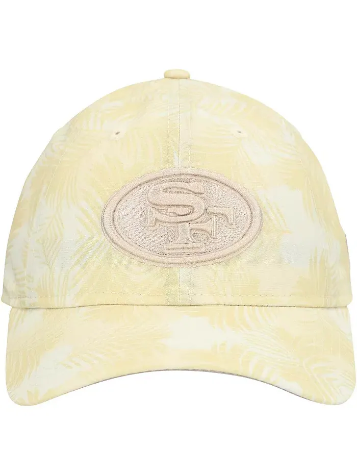 Женская кремовая регулируемая кепка San Francisco 49ers Frond 9TWENTY New Era — изображение 5 из 5