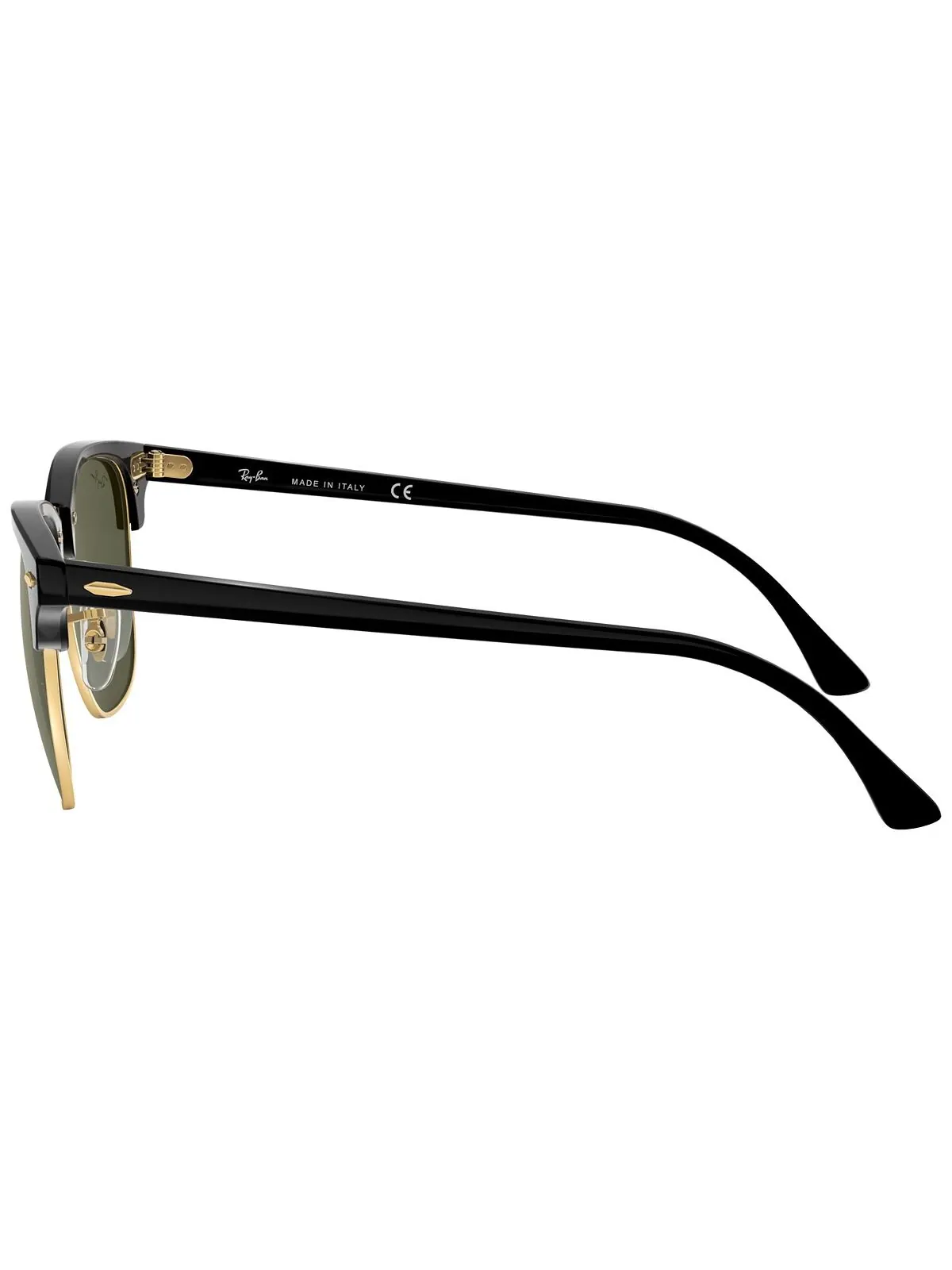 Солнцезащитные очки унисекс с низкой перемычкой, RB3016F CLUBMASTER CLASSIC 55 Ray-Ban — изображение 7 из 11, черный