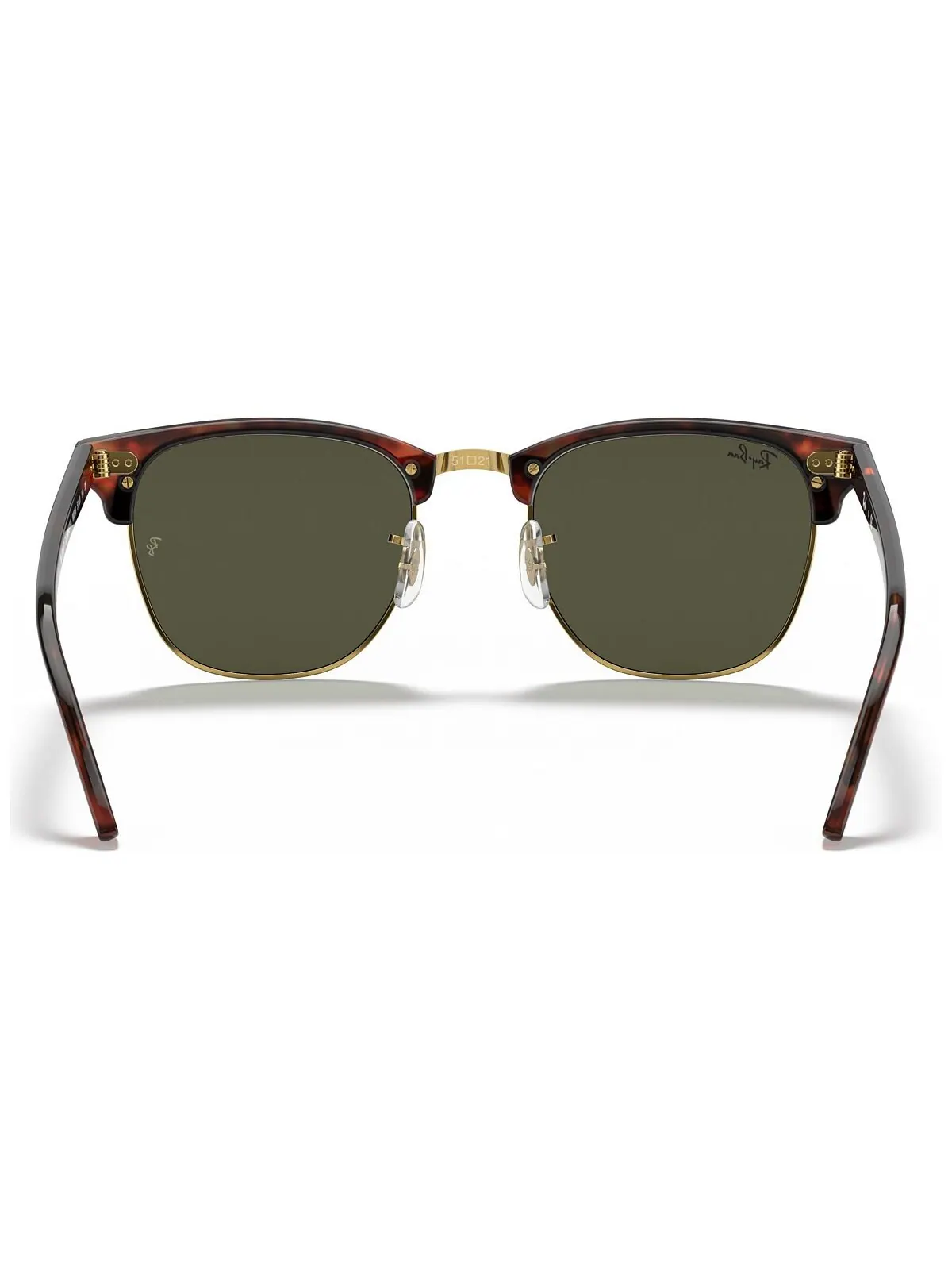 Солнцезащитные очки унисекс с низкой перемычкой, RB3016F CLUBMASTER CLASSIC 55 Ray-Ban — изображение 9 из 11, черный