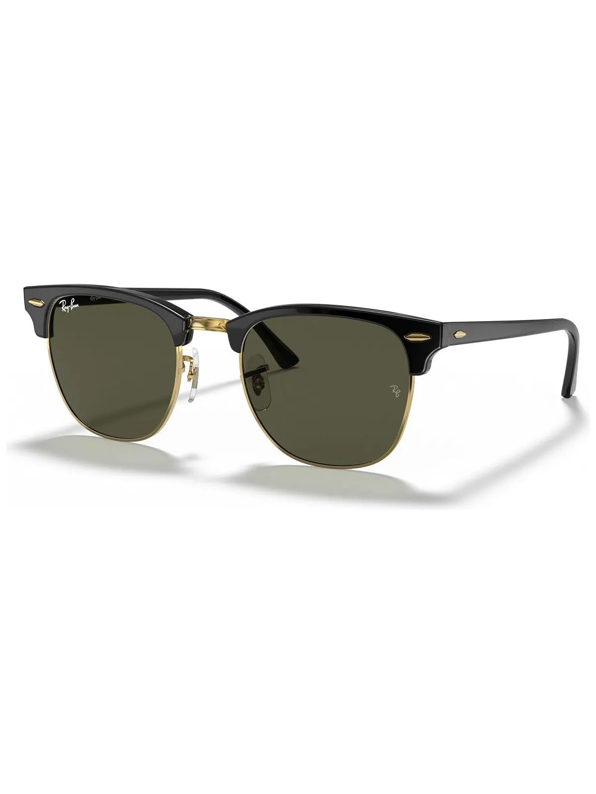 Солнцезащитные очки унисекс с низкой перемычкой, RB3016F CLUBMASTER CLASSIC 55 Ray-Ban — изображение 11 из 11, коричневый