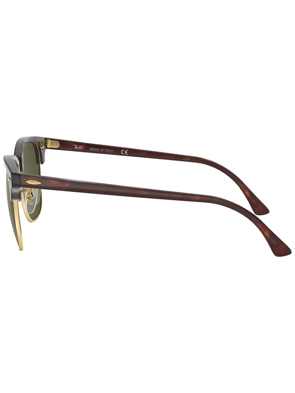 Солнцезащитные очки унисекс с низкой перемычкой, RB3016F CLUBMASTER CLASSIC 55 Ray-Ban — изображение 3 из 11, коричневый