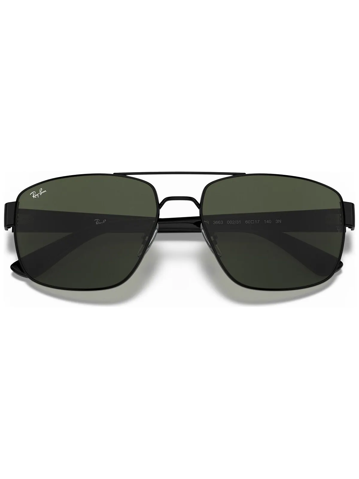 Мужские солнцезащитные очки, RB3663 Ray-Ban — изображение 5 из 6, черный/зеленый