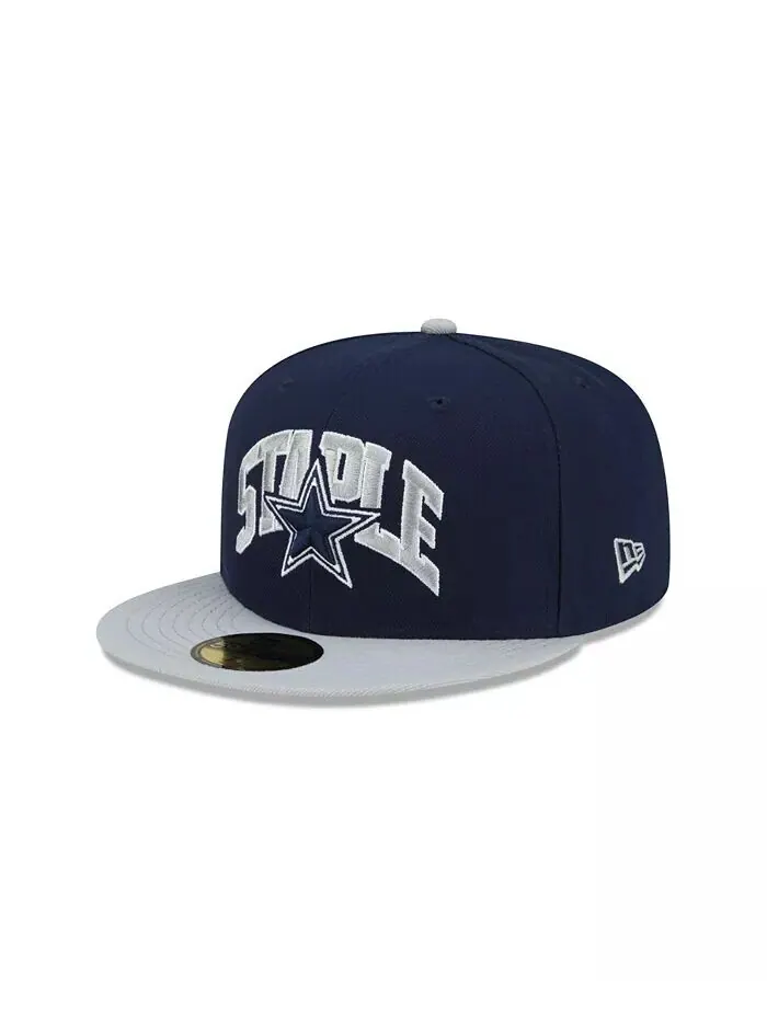 Мужская шляпа X Staple темно-серая Dallas Cowboys Pigeon 59Fifty Fitted Hat New Era