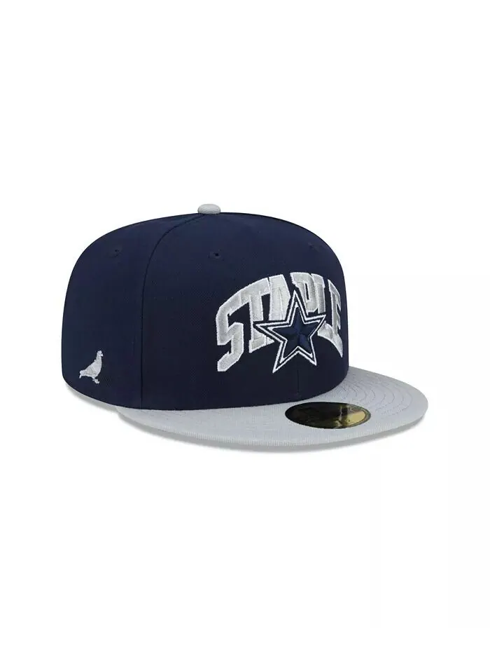 Мужская шляпа X Staple темно-серая Dallas Cowboys Pigeon 59Fifty Fitted Hat New Era — изображение 2 из 6