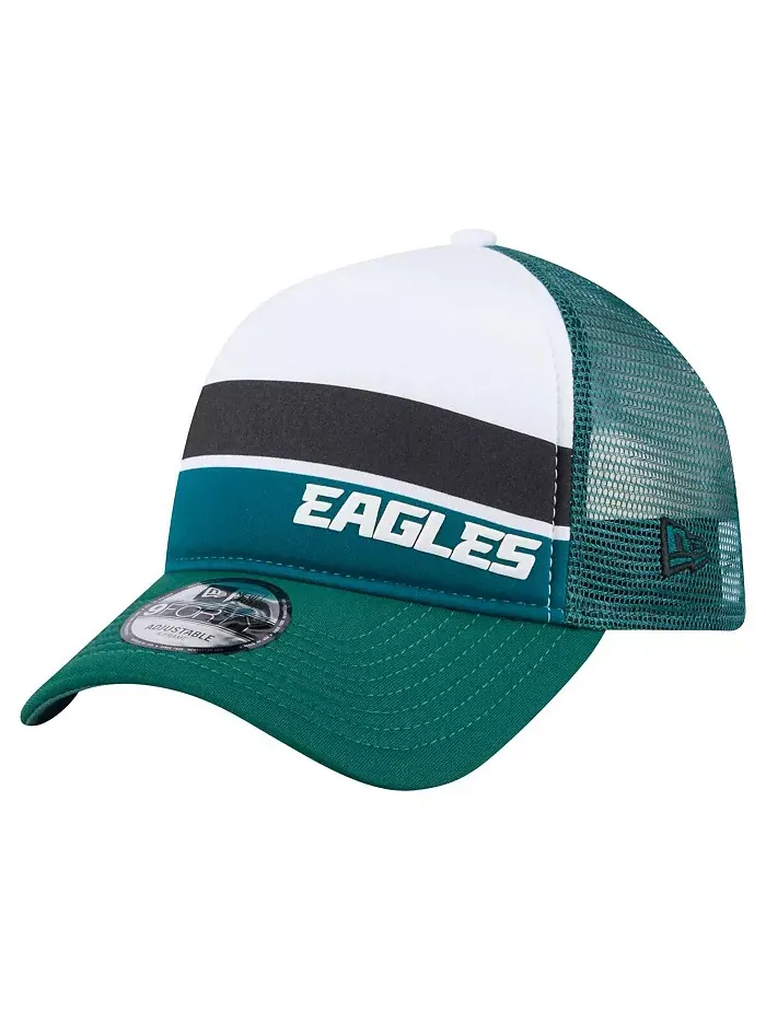 Шапка-тракер 9FORTY A-Frame с регулируемой посадкой Philadelphia Eagles в цвете Midnight Green для