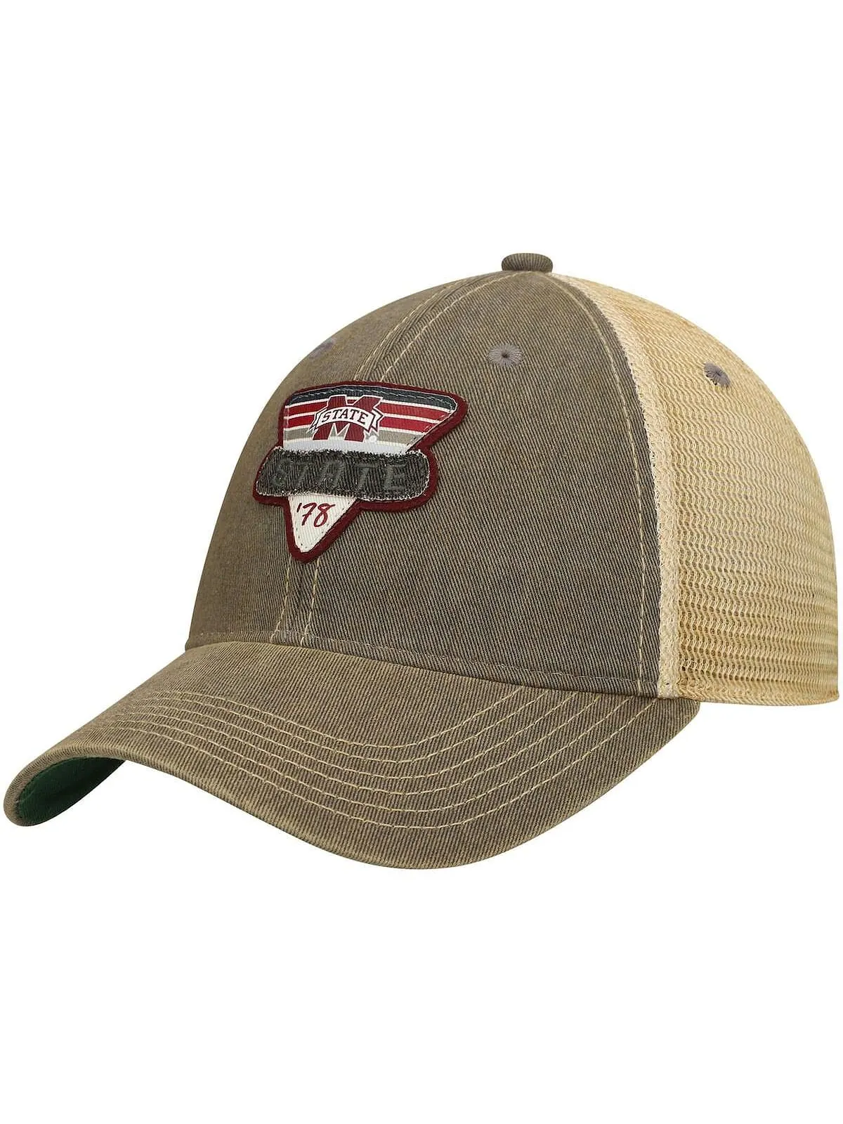 Мужская серая кепка Mississippi State Bulldogs Legacy Point Old Favorite Trucker Snapback Legacy