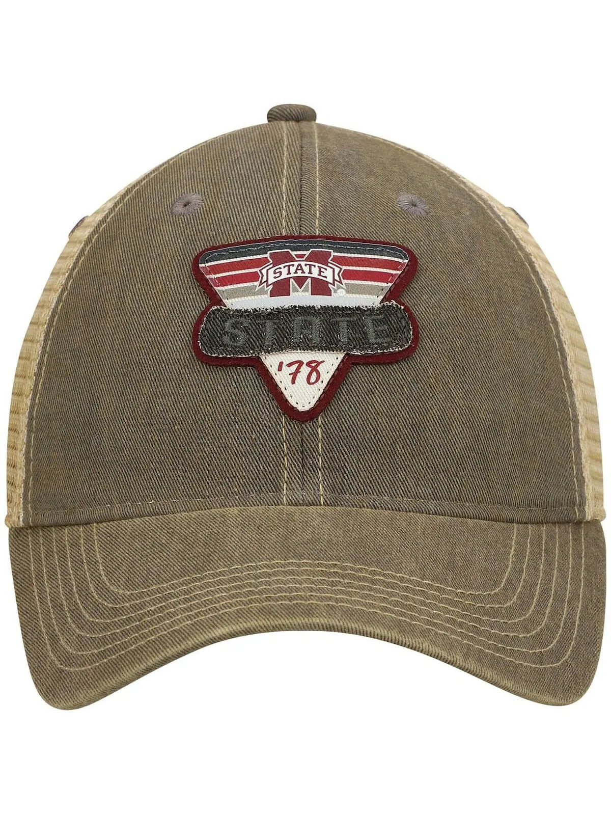 Мужская серая кепка Mississippi State Bulldogs Legacy Point Old Favorite Trucker Snapback Legacy — изображение 3 из 5, серый