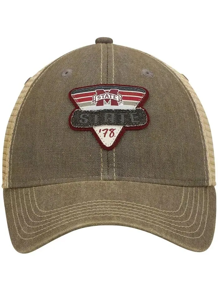 Мужская серая кепка Mississippi State Bulldogs Legacy Point Old Favorite Trucker Snapback Legacy — изображение 3 из 5