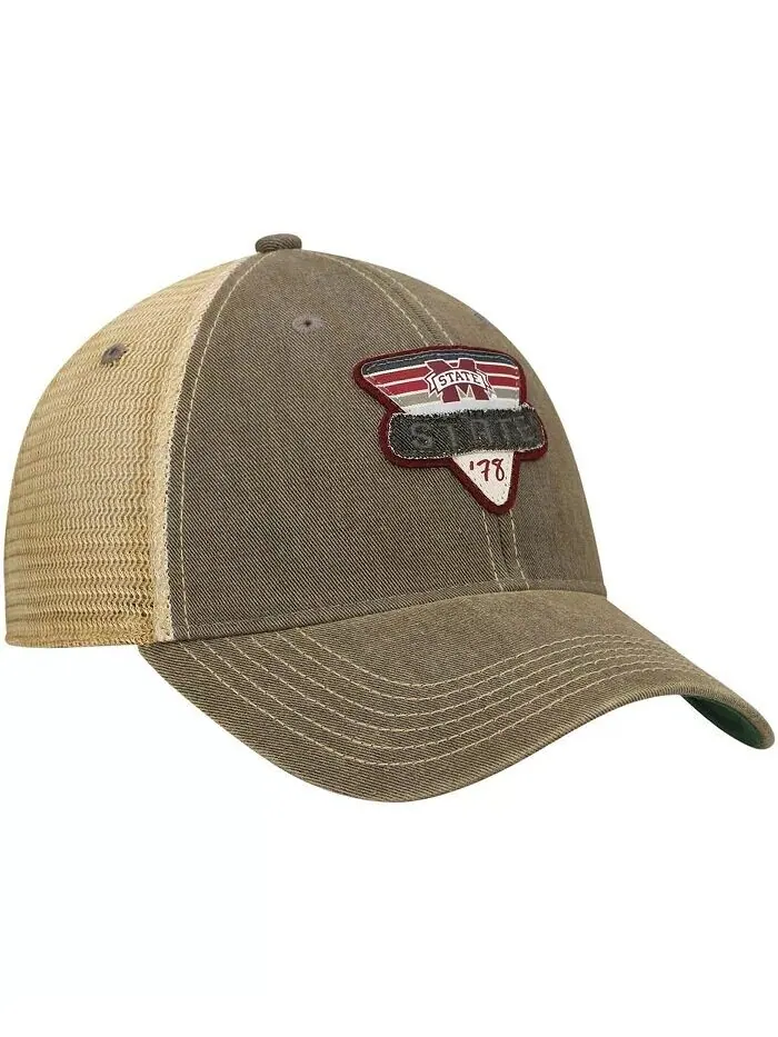 Мужская серая кепка Mississippi State Bulldogs Legacy Point Old Favorite Trucker Snapback Legacy — изображение 4 из 5