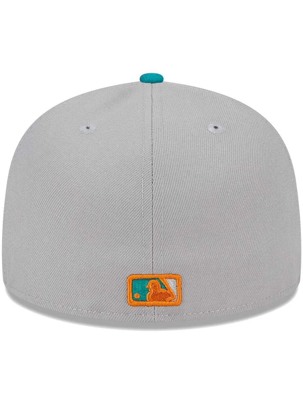 Мужская серо-бирюзовая кепка Los Angeles Dodgers 59FIFTY. New Era — изображение 5 из 5, серый