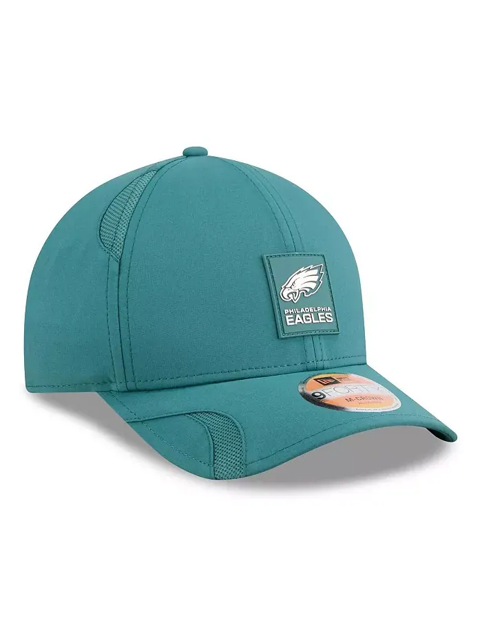 Кепка-ушанка M-crown 9FORTY от Big Boys and Girls Midnight Green Philadelphia Eagles 2025 Sideline — изображение 4 из 5