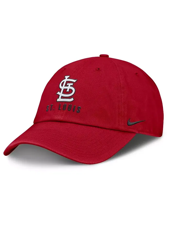 Женская регулируемая кепка St. Louis Cardinals красного цвета Nike