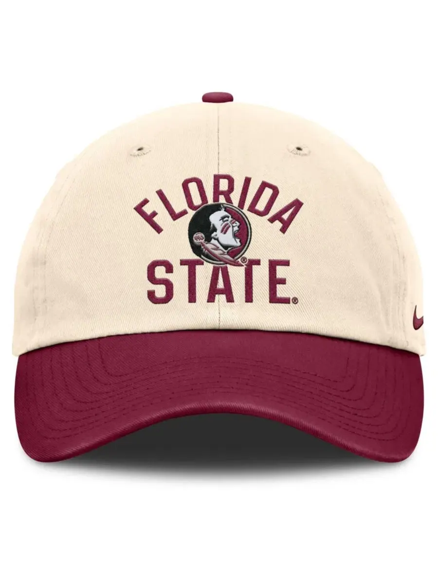 Кепка Nike Primetime Club с эмблемой Florida State Seminoles, Natural Garnet — изображение 2 из 4