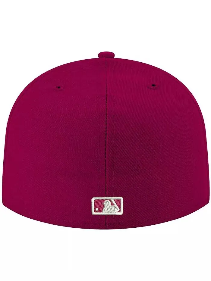 Мужская кепка Cardinal Chicago White Sox Logo белая 59FIFTY приталенная кепка New Era — изображение 3 из 4