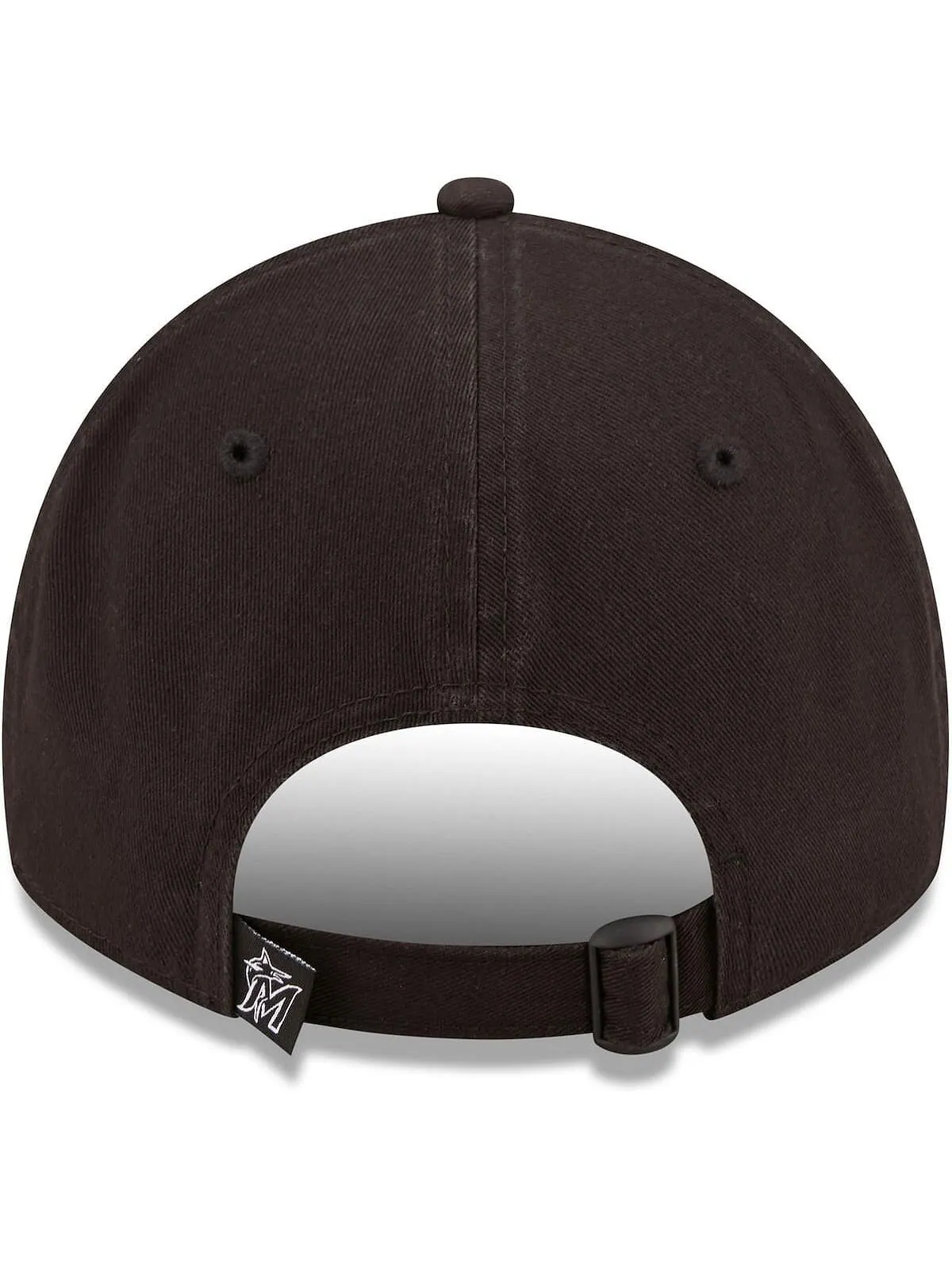 Мужская регулируемая кепка Miami Marlins Black on Black Core Classic 2.0 9TWENTY New Era — изображение 4 из 4, черный