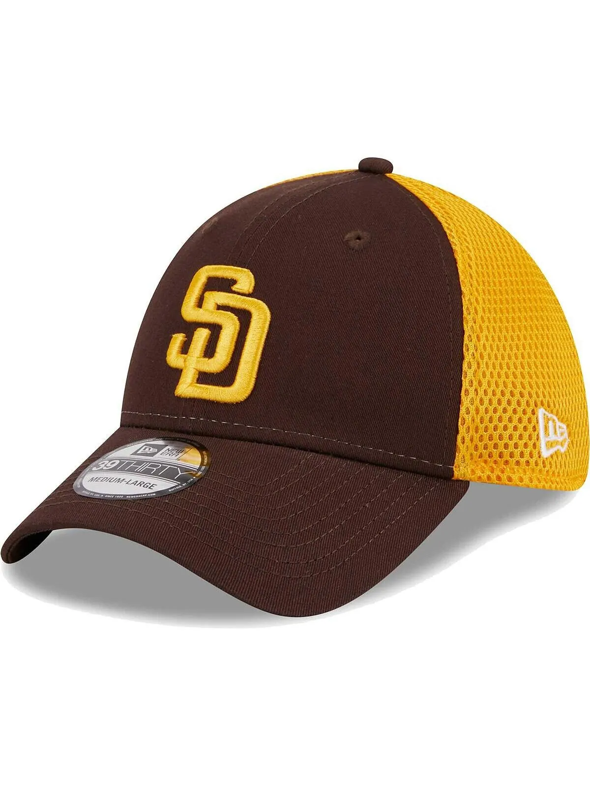 Мужская коричневая кепка San Diego Padres Team Neo 39THIRTY Flex New Era