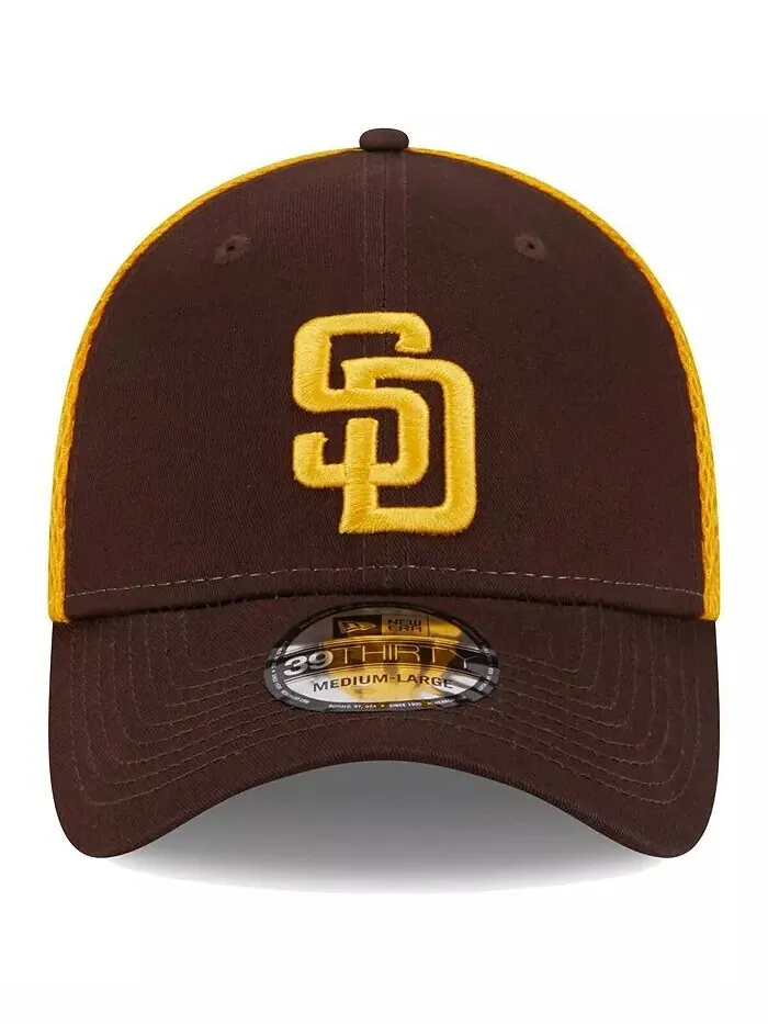 Мужская коричневая кепка San Diego Padres Team Neo 39THIRTY Flex New Era — изображение 2 из 4