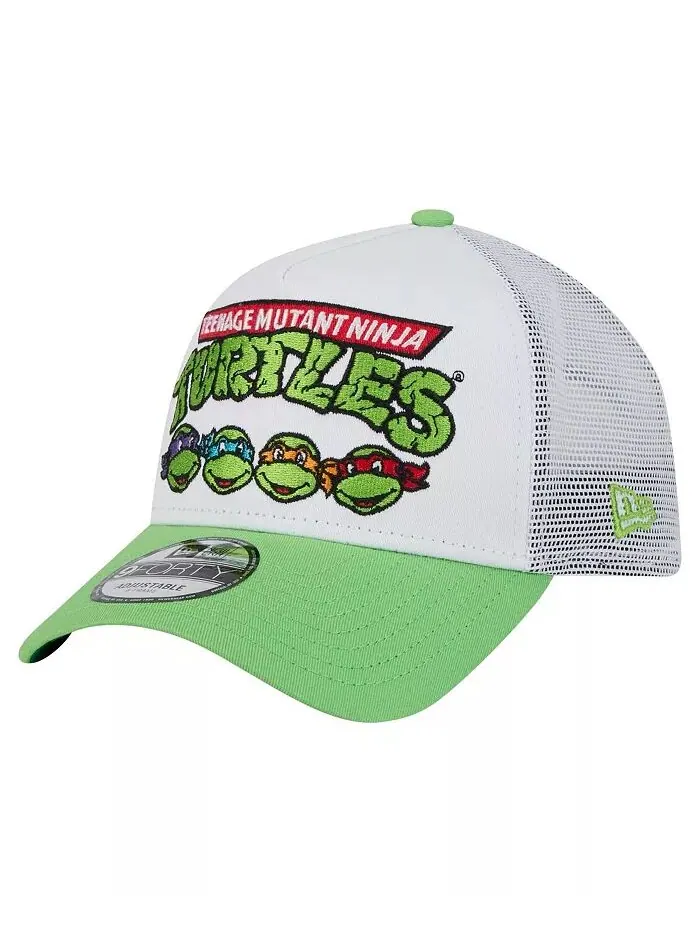 Мужская белая регулируемая кепка Teenage Mutant Ninja Turtles 9FORTY New Era